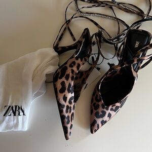 Zara Brown Heels with Sophisticated Silhouette